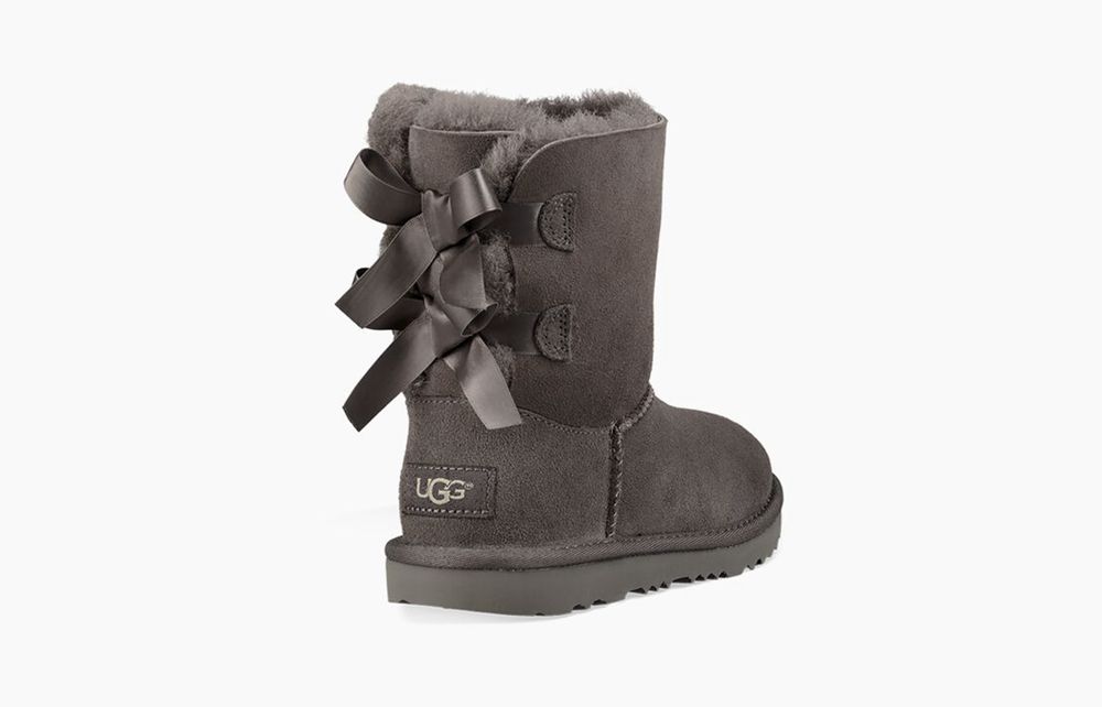 Ugg Bailey Bow Ii - Kids Boots - Grey - NZ (2190DBWQN)